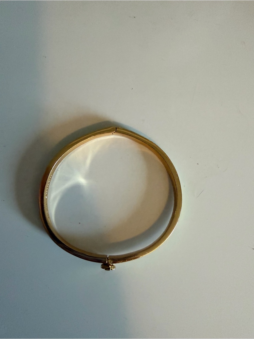 kate spade Gold-Tone Bracelet with Mint Green Enamel and Heart Clasp - Picture 3 of 3